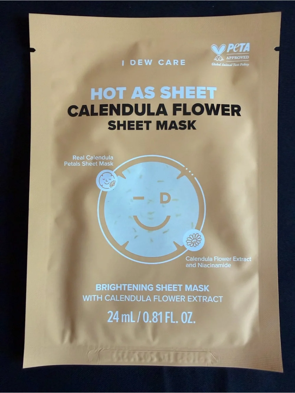 I DEW CARE Hot As Sheet Calendula Flower Brightening Sheet Mask
